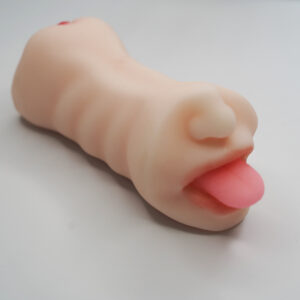 Male Masturbator with Throat Vagina Tunnel Soft TPE Sex Toys